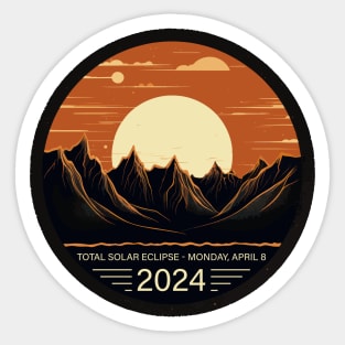 Celestial Dance 2024: North America's Solar Spectacle Sticker